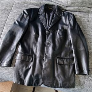 J. Ferrer Medium, Lined Leather Sports Coat